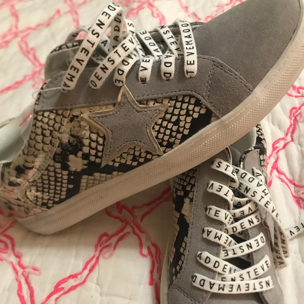 Steve Madden Snakeskin Star sneakers
